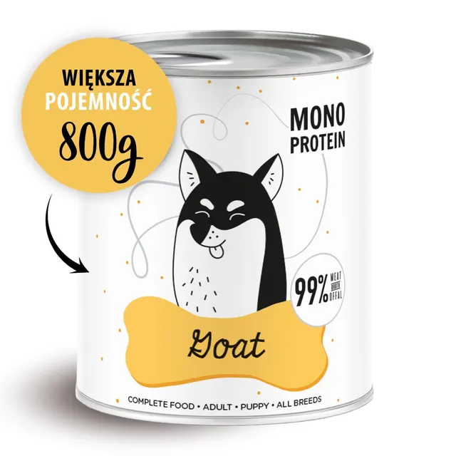 Paka Zwierzaka Pepe Goat 99% koza 800g