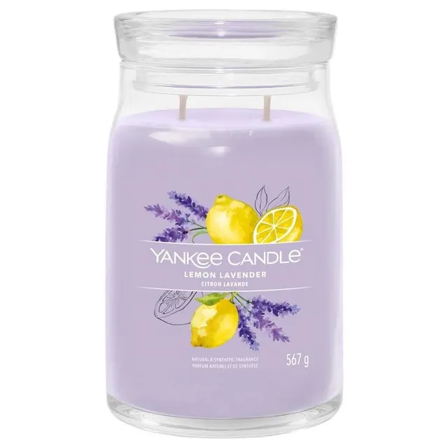 Świeca duża LEMON LAVENDER YANKEE