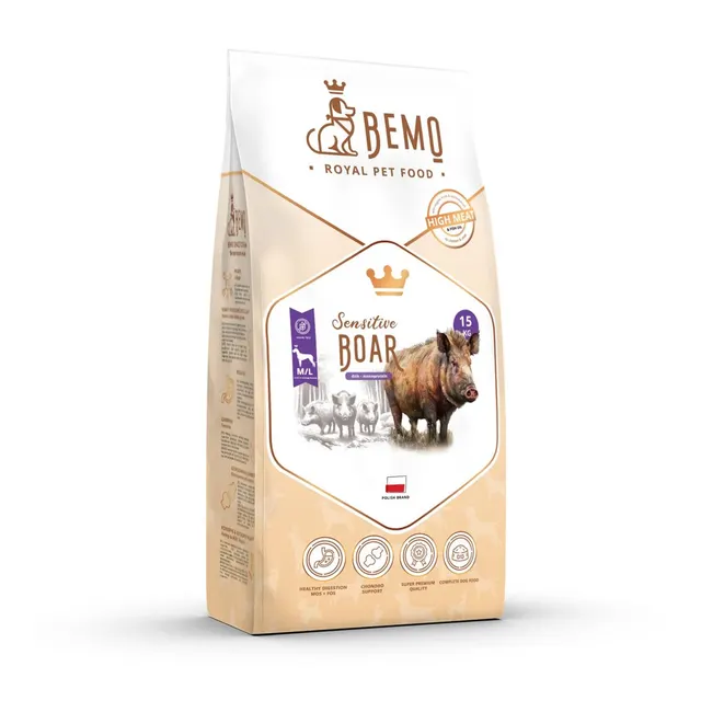 Bemo Karma sucha Sensitive Boar - dzik medium/large 15kg