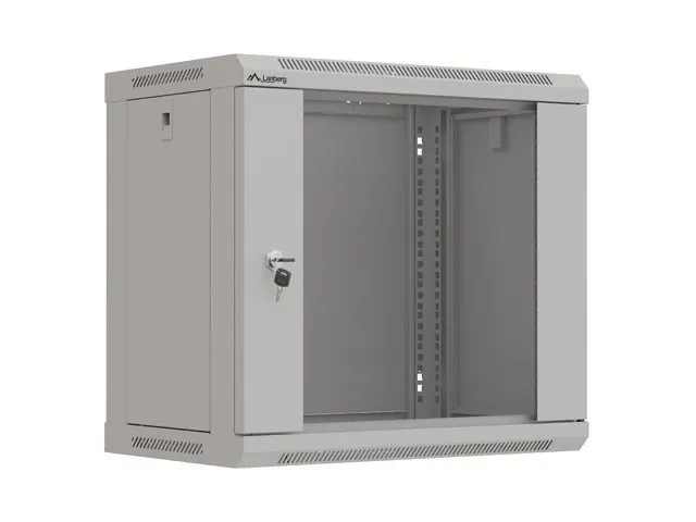 LANBERG SZAFA INSTALACYJNA RACK WISZĄCA 19 9U 540X350 SZARA DRZWI PRZESZKLONE (FLAT PACK)