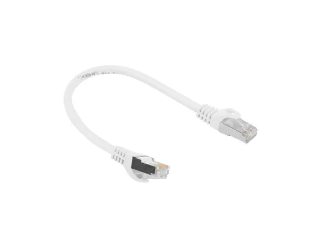 LANBERG PATCHCORD KAT.6 FTP 0.25M BIAŁY FLUKE PASSED