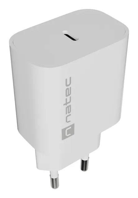 NATEC ŁADOWARKA SIECIOWA RIBERA 1X USB-C 20W BIAŁA