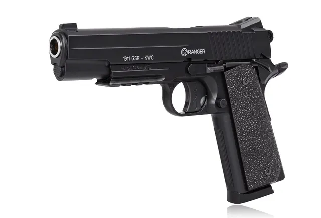 Wiatrówka pistolet RANGER 1911 GSR KWC kal. 4 5 BBs 20 strz. METAL SLIDE CO2 (AAKCMD421AZB)