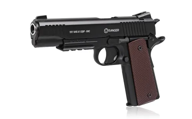 Pistolet wiatrówka RANGER 1911 M45A1 CQBP k.4 5BBs 21-strz. METAL SLIDE KWC