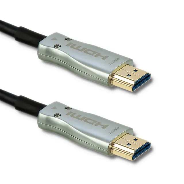 Qoltec 50472 kabel HDMI 20 m HDMI Typu A (Standard) Czarny Srebrny