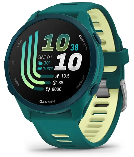 Zegarek Garmin Forerunner 170 42 6mm Music Teal Green Citron