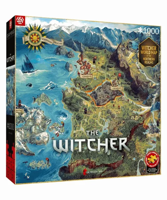 Puzzle Good Loot: The Witcher - The Northern Realms Map 1000 elementów