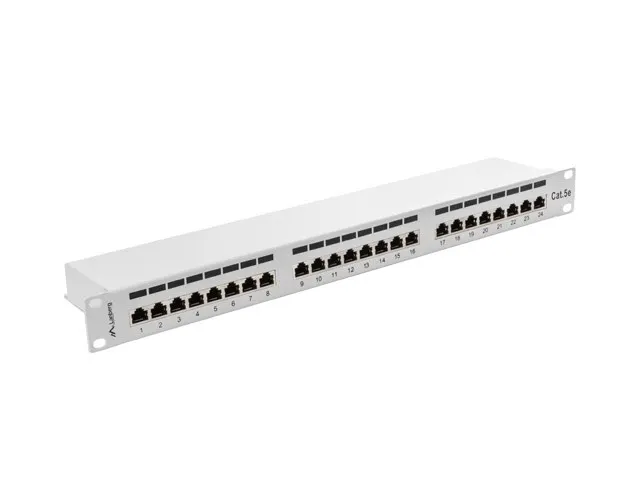 Patch panel Lanberg PPS5-1024-S (1U; 19 ; kat. 5e; FTP; 24xRJ-45)