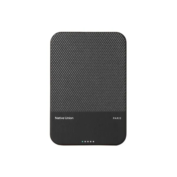 Native Union PB-5KMS-BLK-Q2 bank mocy 5000 mAh Bezprzewodowe ładowanie Czarny