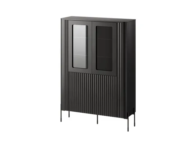 Witryna VERA 110x40x160 czarny mat
