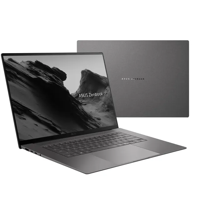 ASUS Zenbook S 16 UM5606GA-SR206X Ryzen AI 9 465 16.0 3K OLED Touch 120Hz 500nits AG 32GB LPDDR5X SSD1TB Radeon Graphics Cam1080p+IR 83WHrs W11Pro Aluminum Antrim Gray