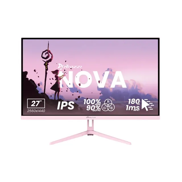 Arozzi Nova 27” monitor komputerowy 68 6 cm (27 ) 2560 x 1440 px Quad HD LED Różowy