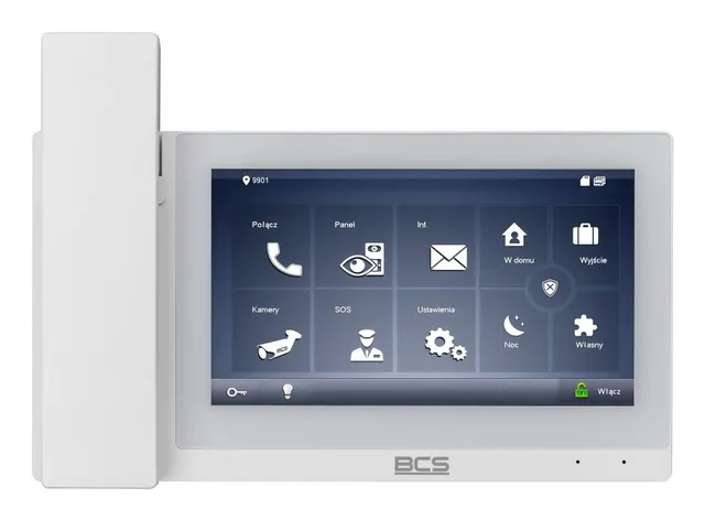 BCS BCS-MON7500W-S wideodomofon 17 8 cm (7 ) Biały