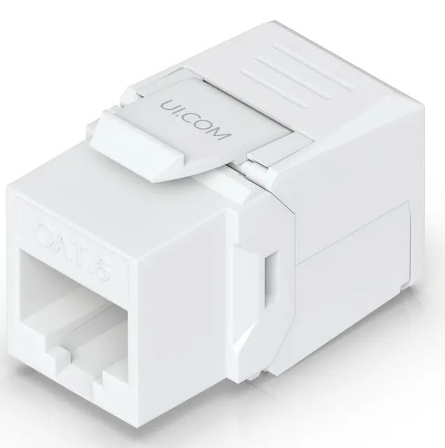 Gniazdo keystone RJ45 UTP kat.6a Ubiquiti 12-pak (UACC-Keystone-Jack-C6)