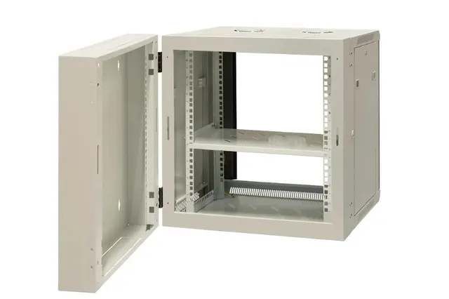 EmiterNet Szafa wisząca dzielona 19 12U drzwi blacha/szkło 600×550×635mm szer./gł./wys.