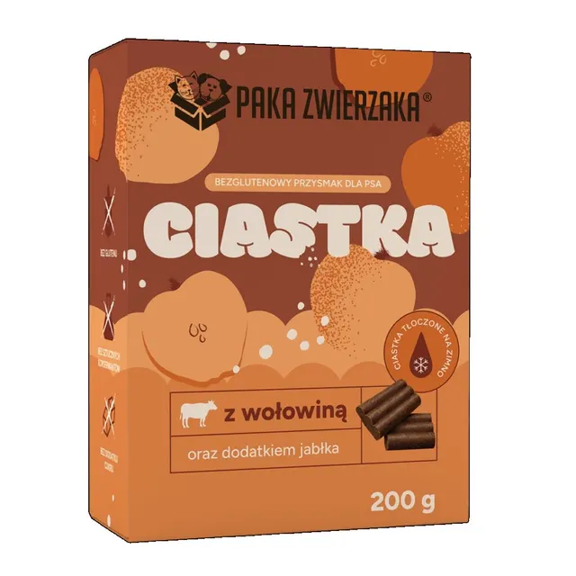 Paka Zwierzaka Wołowina z jabłkiem przysmak 200g