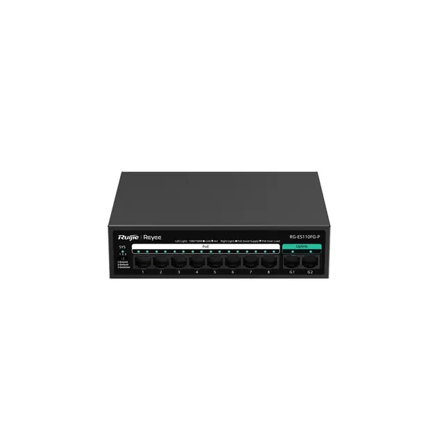 Switch POE RG-ES110FG-P 8-portowy Reyee