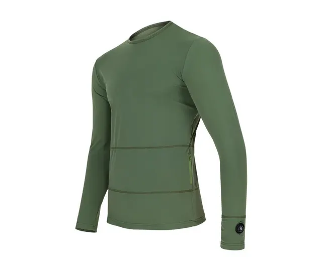 Glovii GJ1CM koszula/top Bluza Wycięcie pod szyją Długi rękaw Elastan Poliester