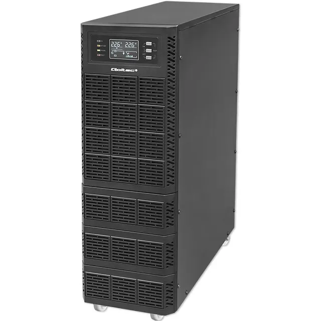 Qoltec Zasilacz awaryjny UPS, 10kVA, 10000W, Power Factor 1.0, LCD, EPO, USB, On-line