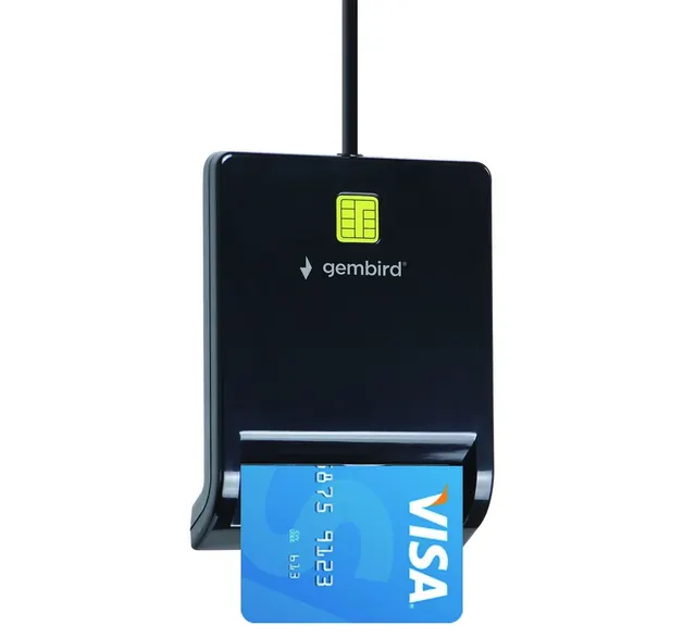 GEMBIRD UNIWERSALNY CZYTNIK KART SMART CARD USB CZARNY
