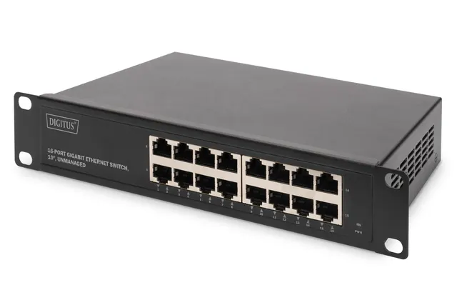 Digitus Przełącznik Gigabit Ethernet 10 16-portowy niezarządzalny