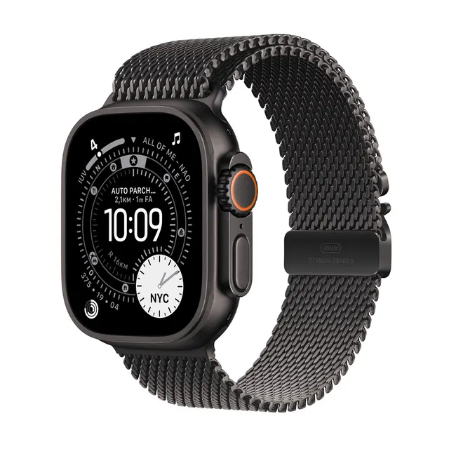 Apple Watch Ultra 3 OLED 49 mm Cyfrowy 422 x 514 px Ekran dotykowy 5G Czarny Wi-Fi GPS (MF1Q4QF/A)
