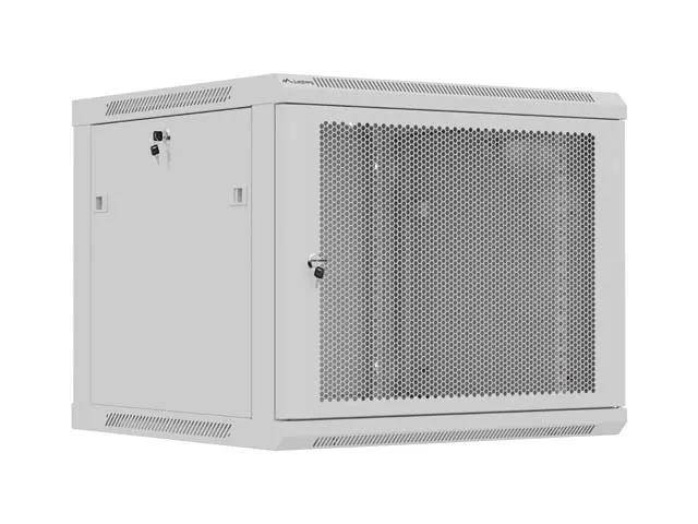 LANBERG SZAFA INSTALACYJNA RACK WISZĄCA 19 9U 600X600 SZARA DRZWI PERFOROWANE (FLAT PACK)