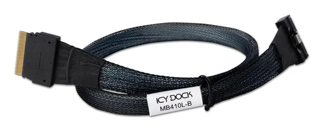 Icy Dock MB410L-B kabel SAS 0 5 m Czarny