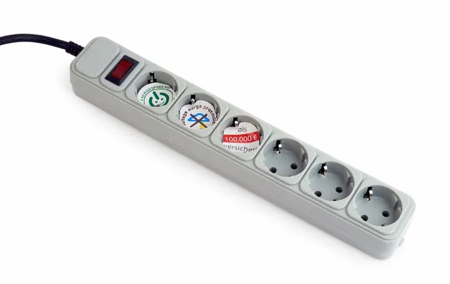 Listwa zasilająca ENERGENIE SPG6-B-6C (1 8m; kolor szary)