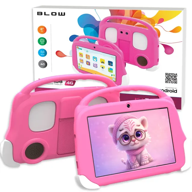 BLOW TABLET KIDSTAB8 4G 4/64GB RÓŻOWE ETUI