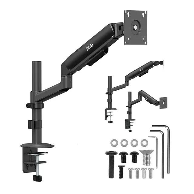 ERGO OFFICE UCHWYT / WIESZAK NA MONITOR 17 -32 1-10KG CZARNY MAT MAX. VESA 100X100 ER-691 B