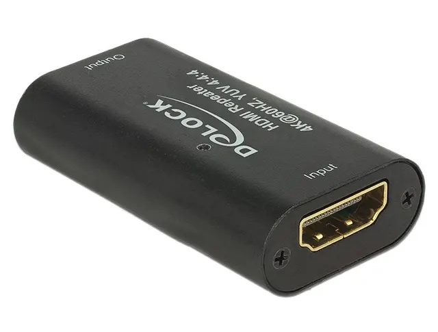 DeLOCK 11462 przejściówka do kabli HDMI Czarny