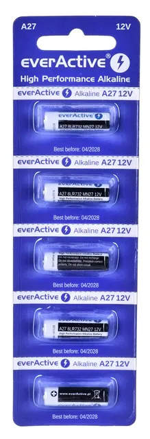 EVERACTIVE BATERIE ALKALICZNE 27A 12V BLISTER 5 SZT. 27A5BL