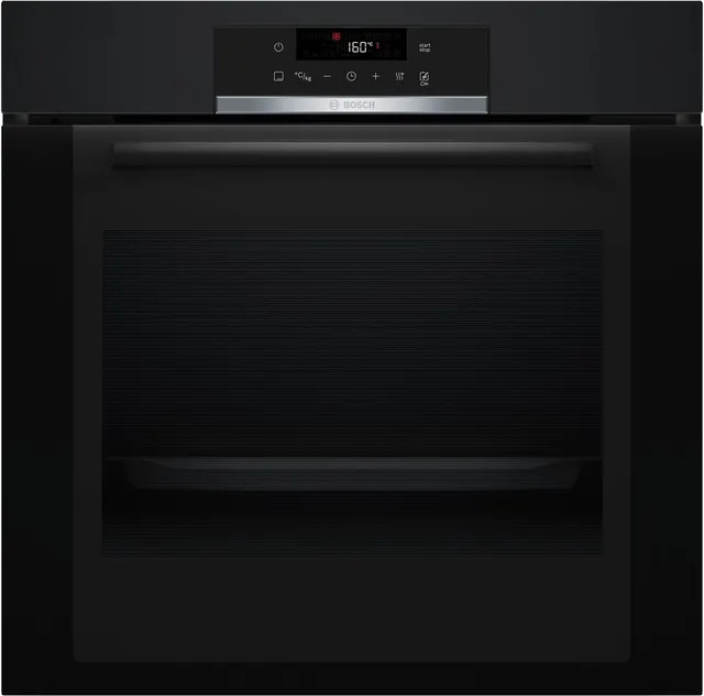 Piekarnik elektryczny Bosch HBA372EB3 Serie 4 71 l, AirFry, piroliza, chłodny front 30°C, czarny