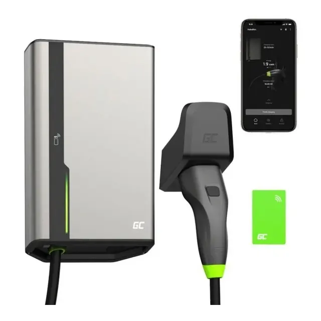 Wallbox Green Cell HabuDen 22kW 32A - kabel 5m z NFC