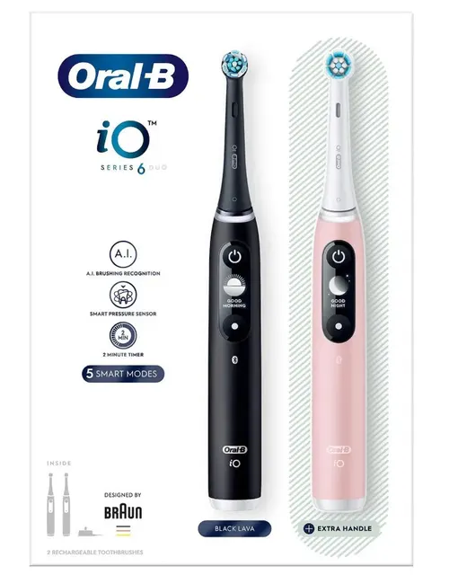 Braun Oral-B szczoteczka elektryczna iO 3 zestaw DUO BLACK&PINK