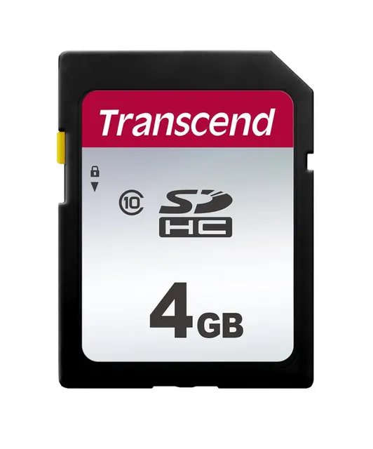 SD Card 4GB Transcend SDHC SDC300S 20/10 MB/s