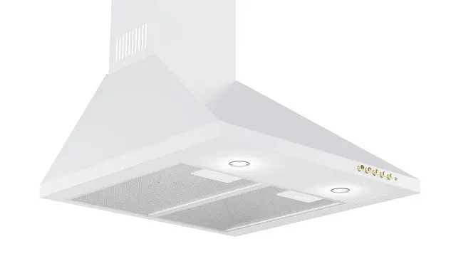 Okap kominowy AKPO WK-4 CLASSIC GOLD 50 cm, LED, biały