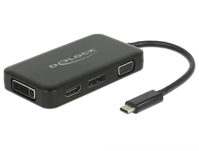 DeLOCK 63929 stacja dokująca USB 2.0 Type-C Czarny