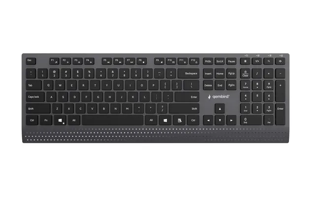 GEMBIRD KLAWIATURA SLIM PRZEWODOWA MULTIMEDIALNA CZARNA USB-C UKŁAD US