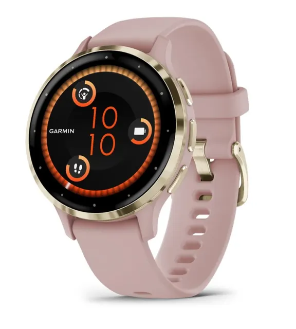Zegarek sportowy Garmin Venu 3S AMOLED 41mm Dust Rose
