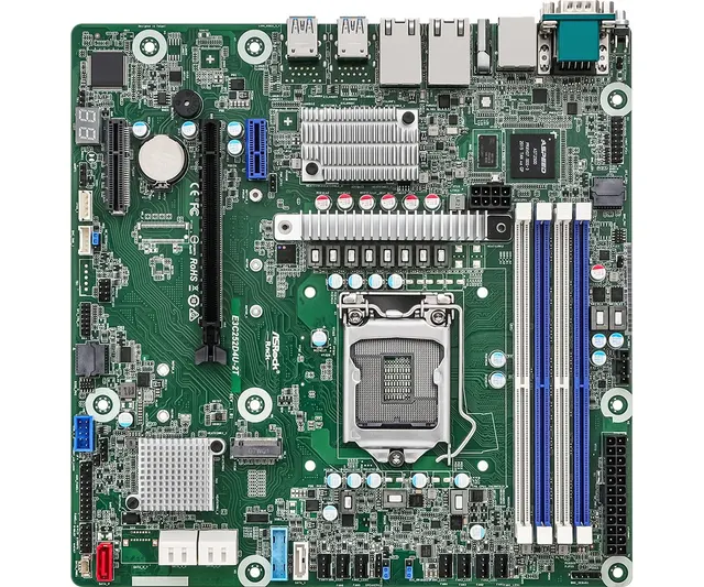 Płyta główna ASRock E3C252D4U-2T 1x LGA1200 Intel Xeon E-23XX C252 (4xDIMM SATA 1xM.2 2x10GbE IPMI)