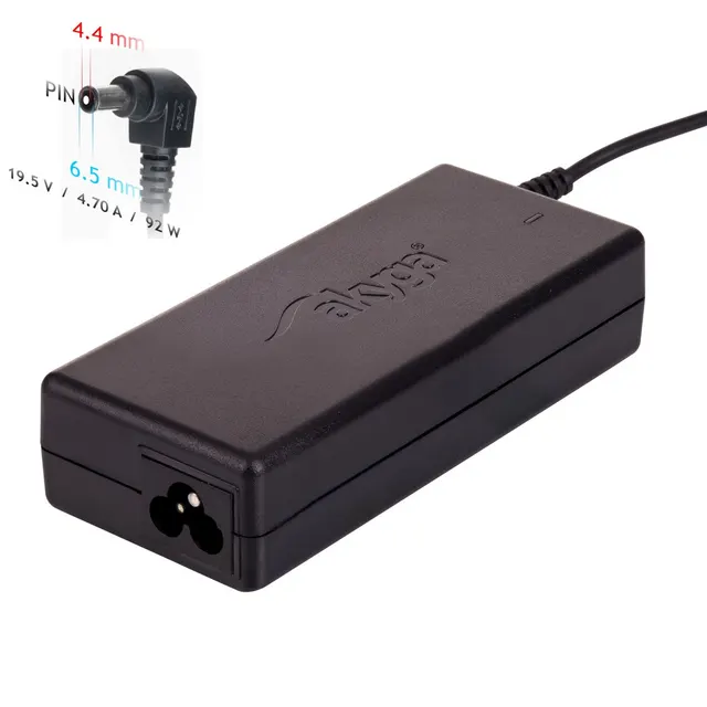 Zasilacz sieciowy Akyga AK-ND-20 do notebooka Sony (19 5 V; 4 7 A; 92W; 6.5 mm x 4.4 mm)