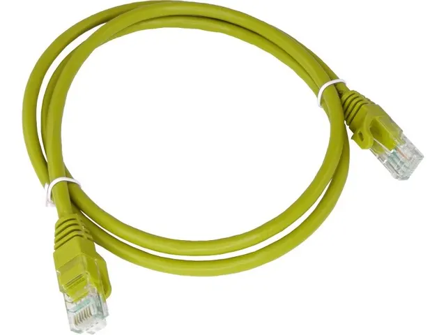 ALANTEC Patch-cord U/UTP kat.5e PVC 0.25m żółty