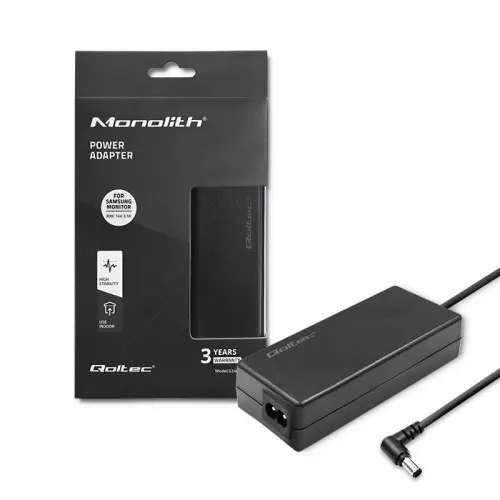 QOLTEC ZASILACZ SIECIOWY DO MONITORA SAMSUNG 30W, 14V, 2.1A, 6.5*4.4+PIN