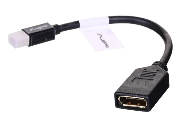 Adapter Lanberg AD-0003-BK (Mini DisplayPort M - DisplayPort F; 0 10m; kolor czarny)