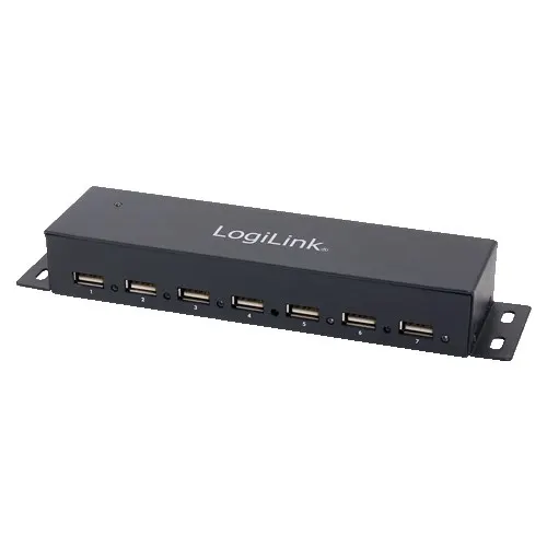 LogiLink UA0148 huby i koncentratory 480 Mbit/s Szary