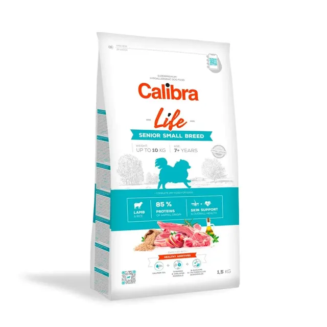 CALIBRA DOG life senior small breed lamb 1 5kg