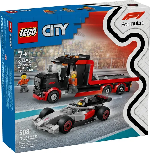LEGO City 60493 - Ciężarówka F1 z bolidem Audi F1