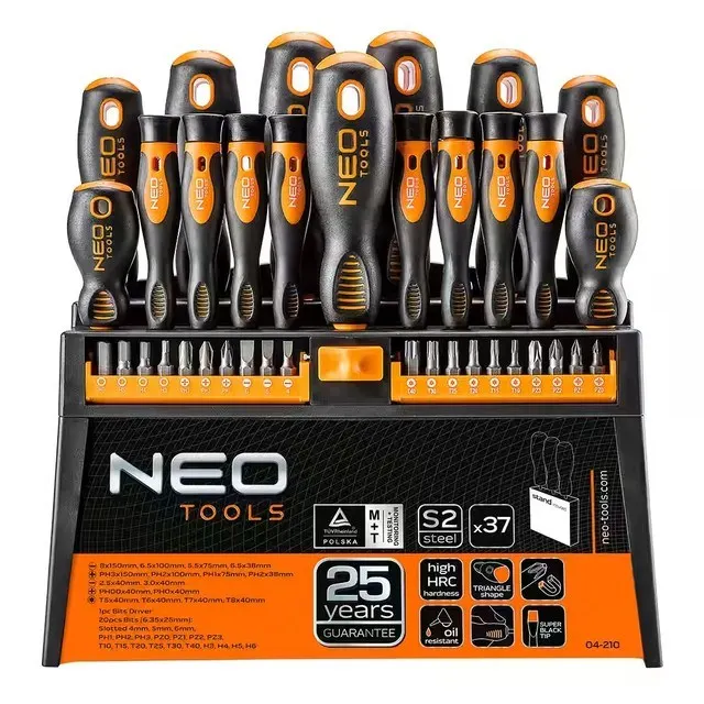 NEO TOOLS Zestaw wkrętaków i końcówek wkrętakowych 37 szt.